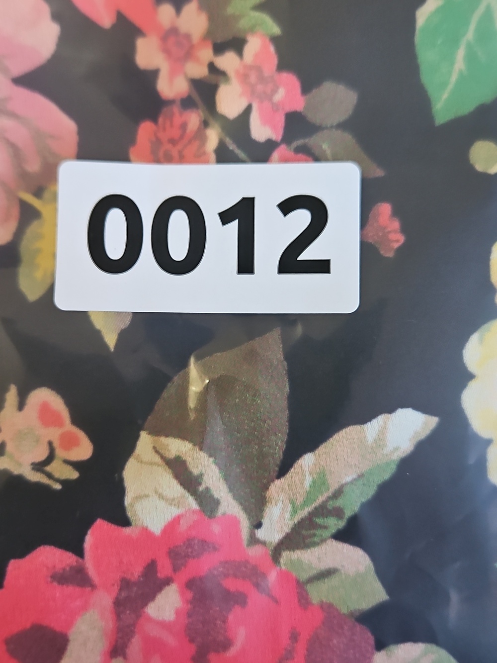 Floral Short-Sleeve Women's Top - Black‎ with Pink & Yellow Flowers - Picture 6 of 6